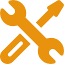 Icon of wrench and screwdriver