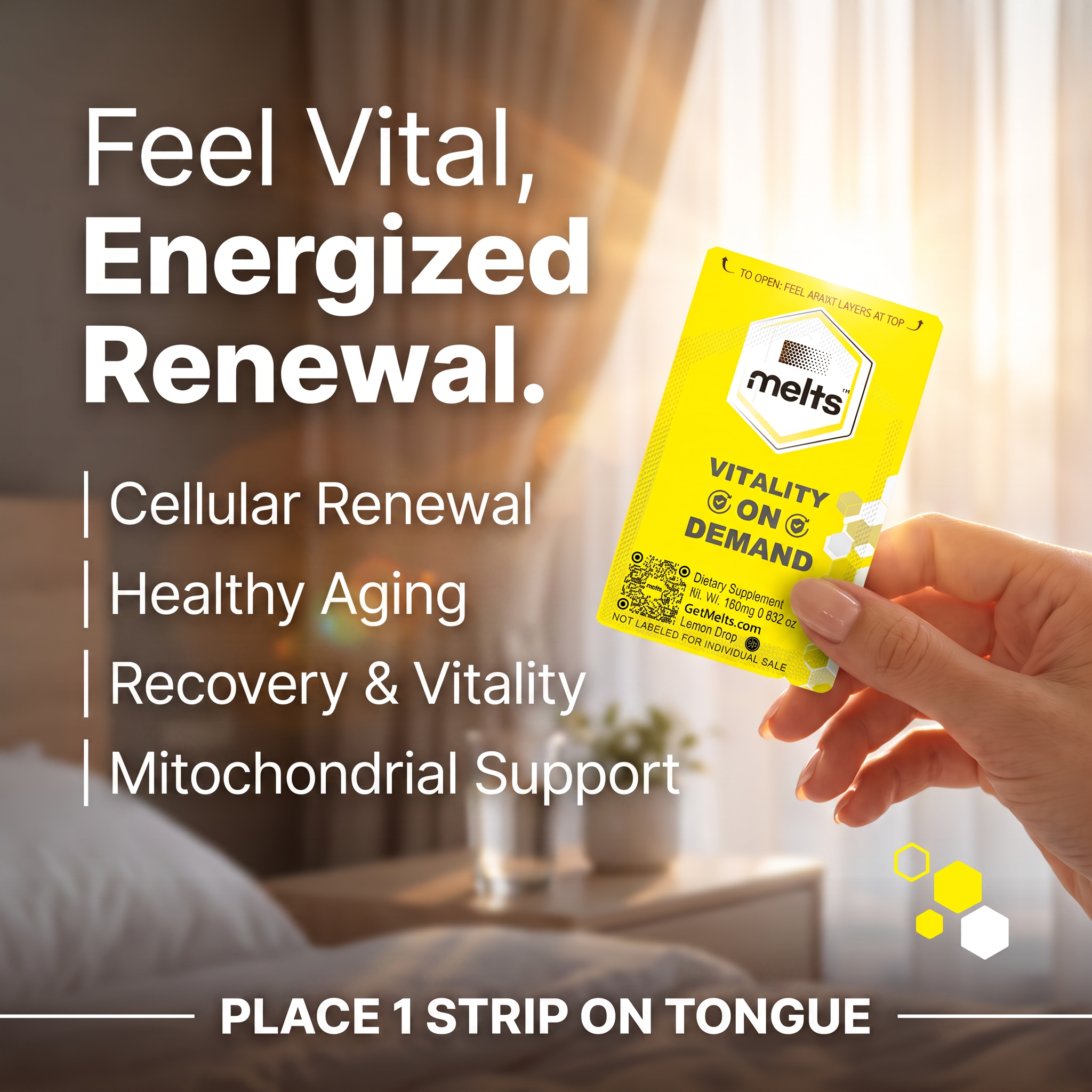Melts™ NAD+ Strips | Healthy Aging & Cellular Health