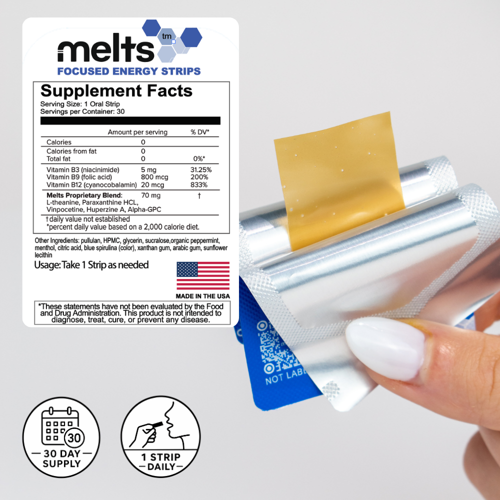 Melts™ Brain Fuel Strips | Focus & Clarity