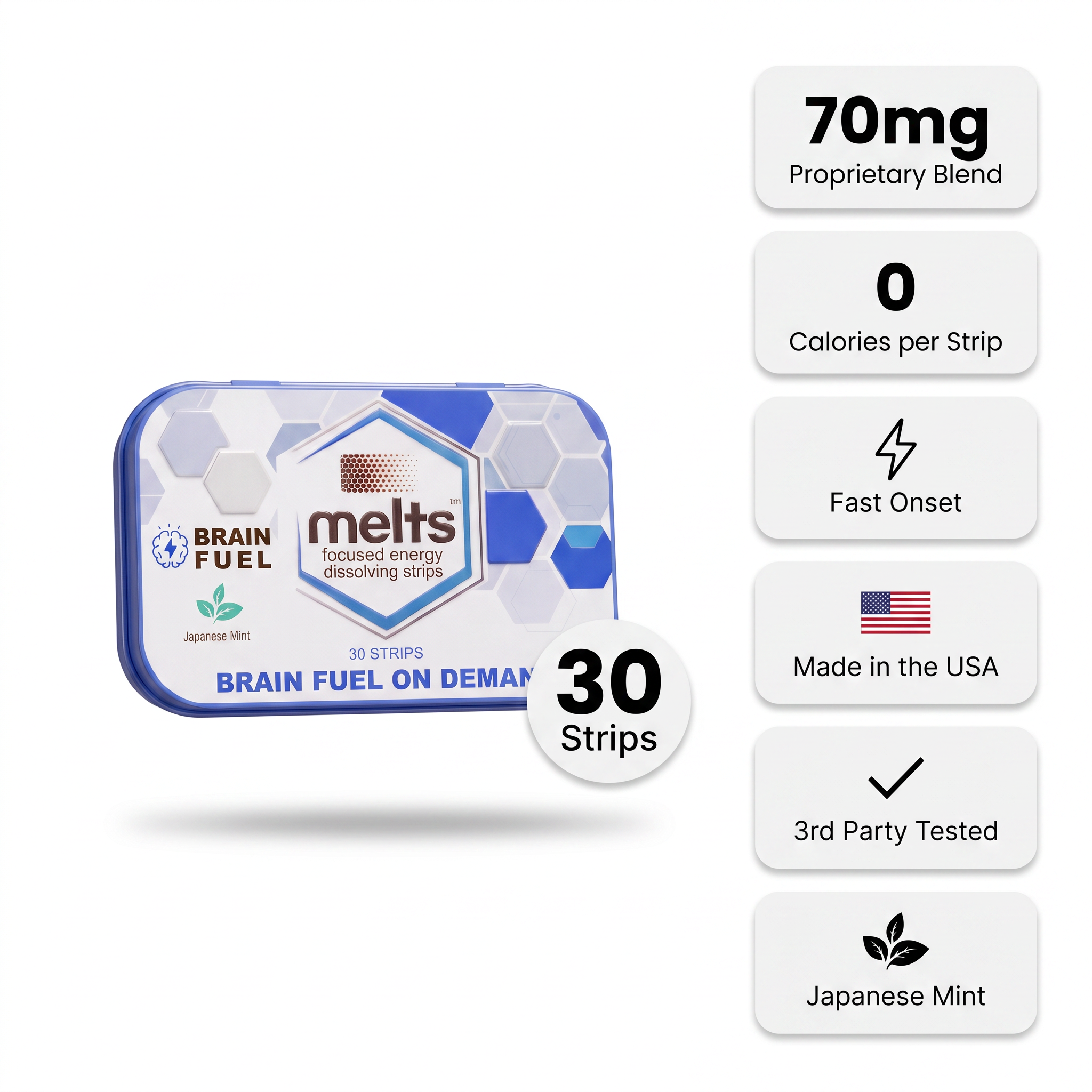 Melts™ Brain Fuel Strips | Focus & Clarity