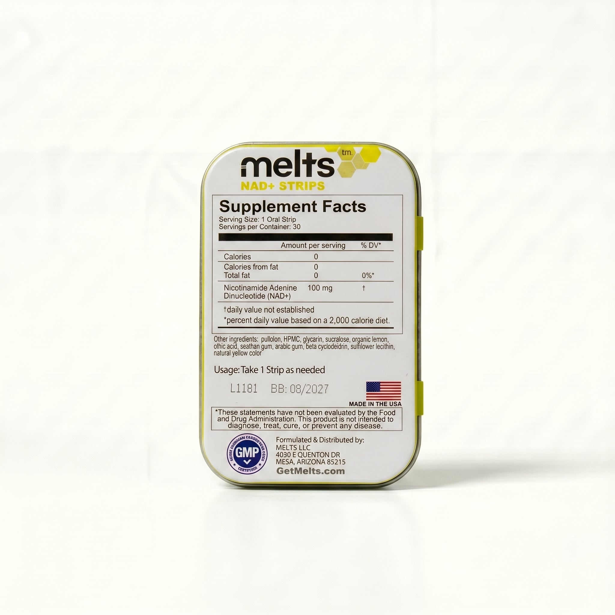 Melts™ NAD+ Strips | Promotes Cellular Energy & Healthy Aging