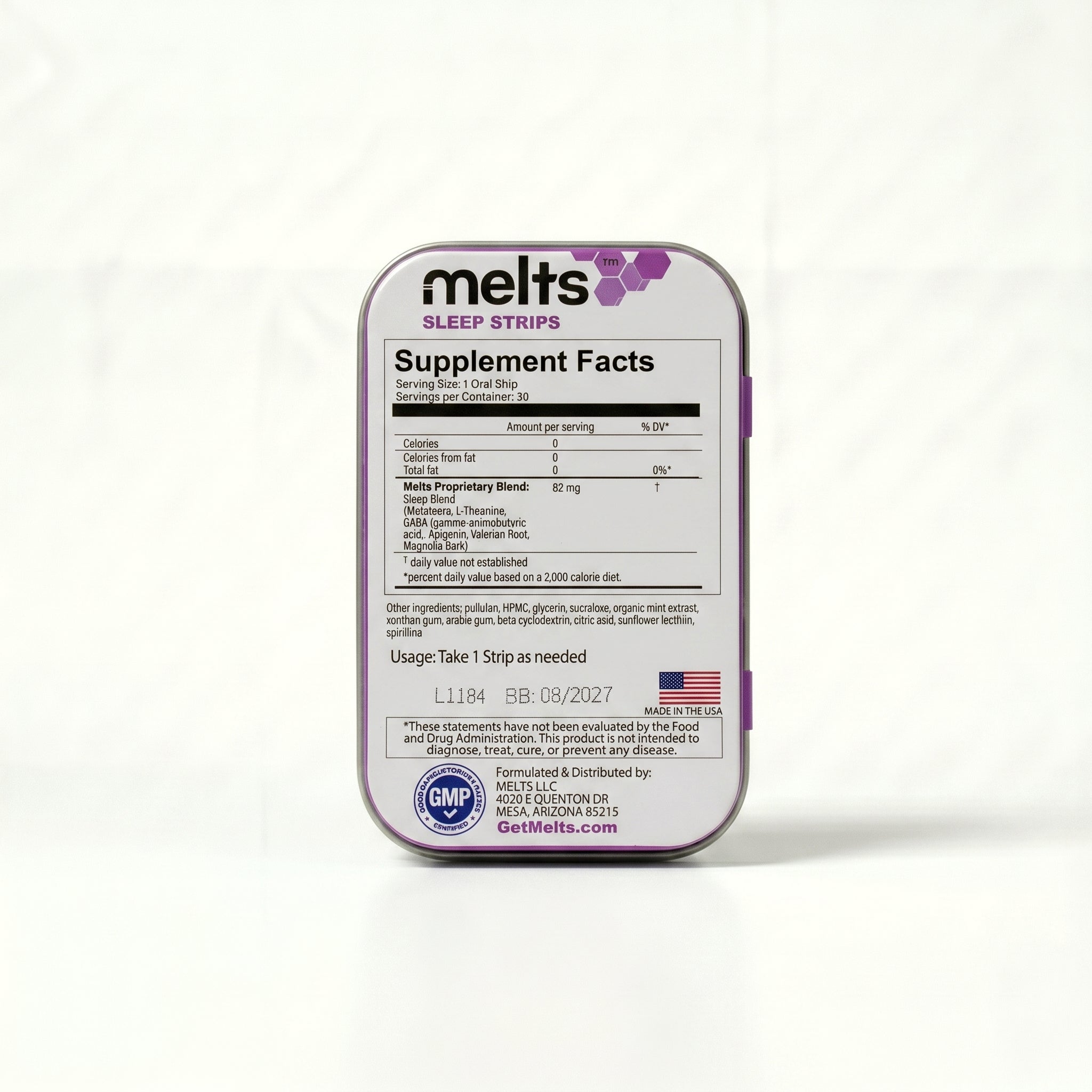 Melts Sleep™ Strips | Promotes Rest & Relaxation