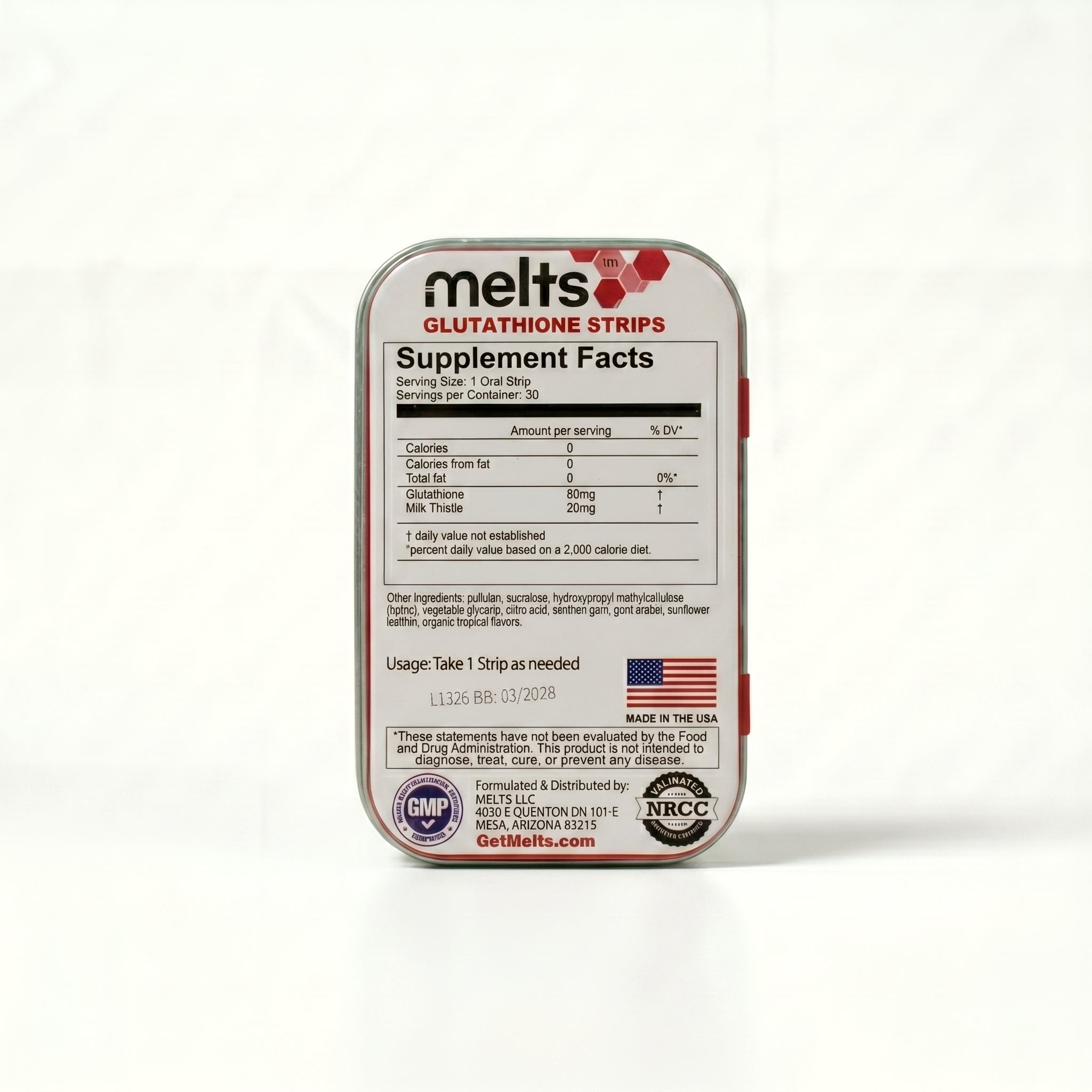 Melts™ Glutathione Antioxidant Strips | Master Antioxidant
