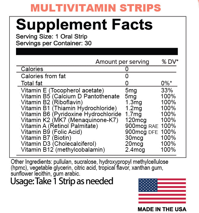 Melts™ Multivitamin Strips | Essential Daily Vitamins