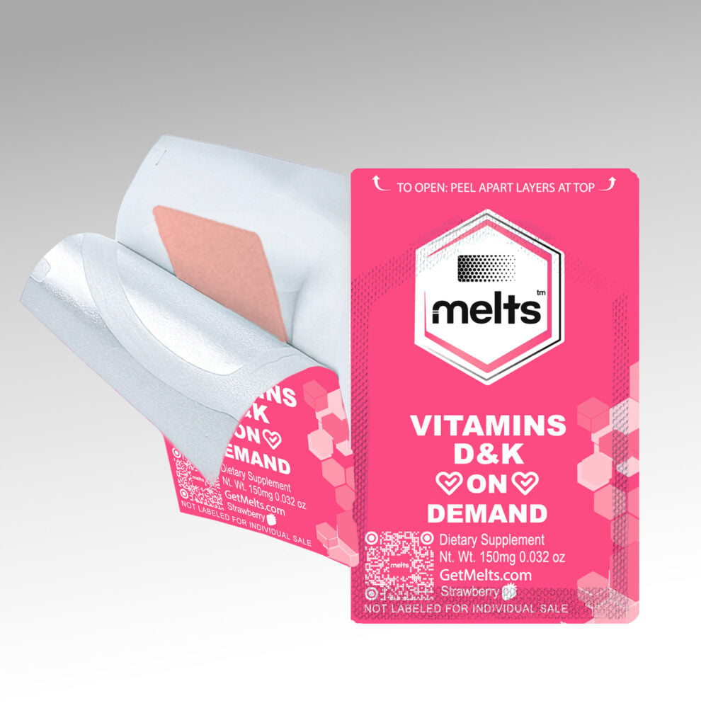 Melts™ Vitamin D&K Strips | Vitamin D3 + K1 + K2
