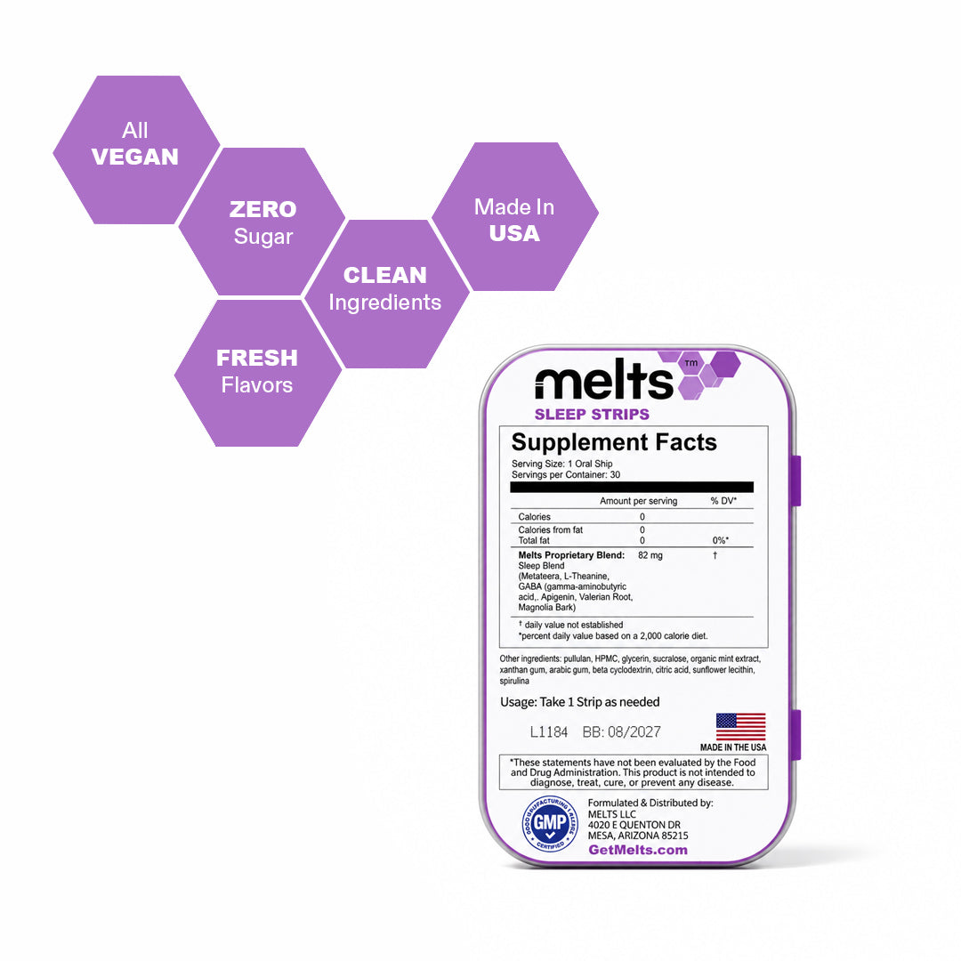 Melts Sleep™ Strips | Promotes Rest & Relaxation