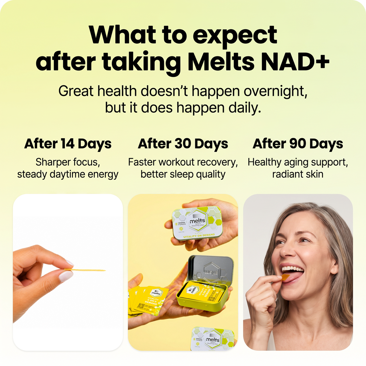 Melts™ NAD+ Strips | Healthy Aging & Cellular Health