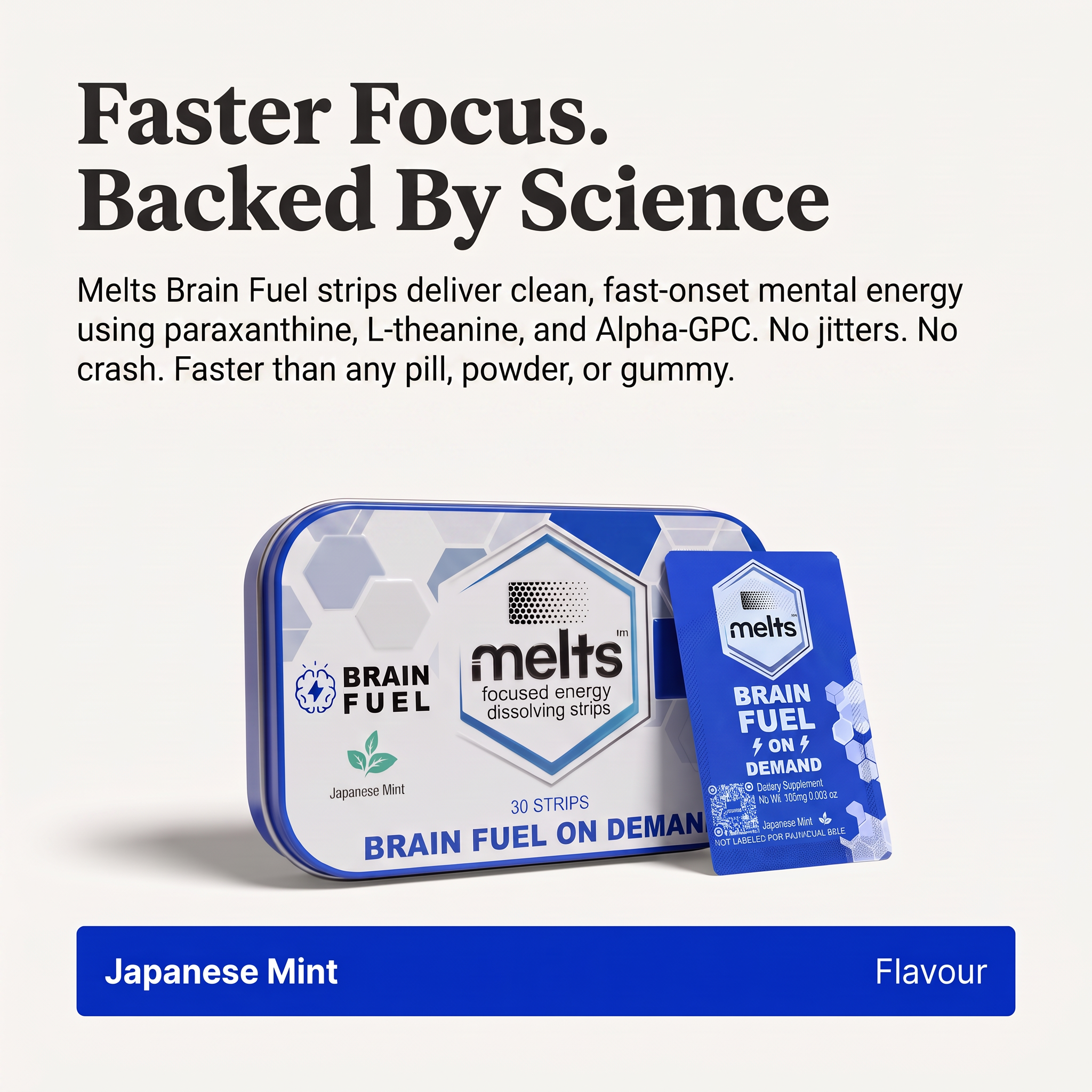 Melts™ Brain Fuel Strips | Focus & Clarity