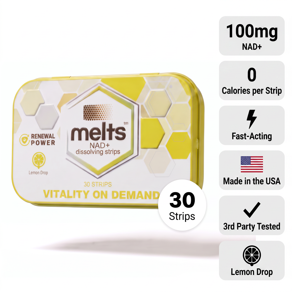 Melts™ NAD+ Strips | Healthy Aging & Cellular Health