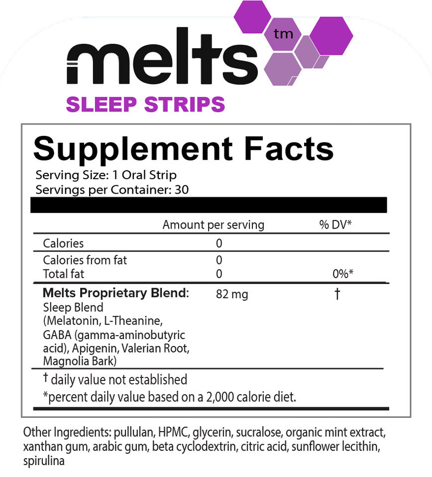 Melts Sleep™ Strips | Promotes Rest & Relaxation