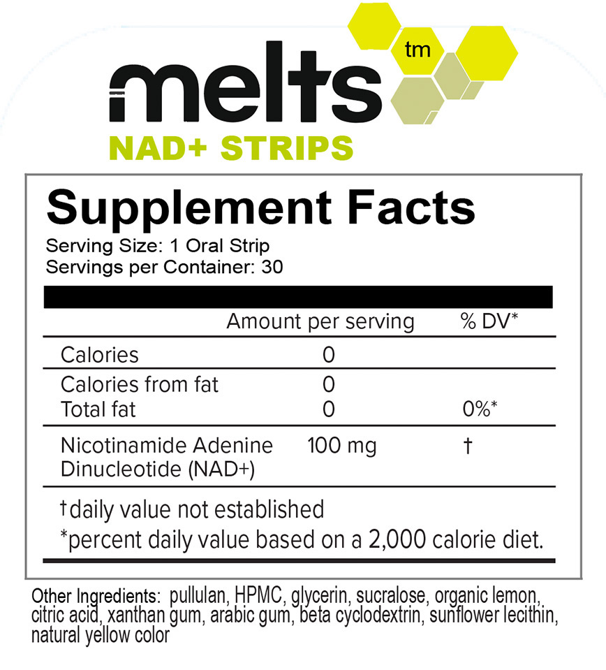 Melts™ NAD+ Dissolving Strips | Cellular Vitality & Energy - Image 4