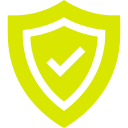 Icon of a shield with a checkmark inside of it