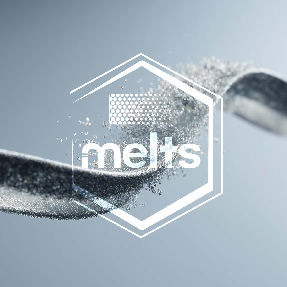 Melts™ Logo behind background