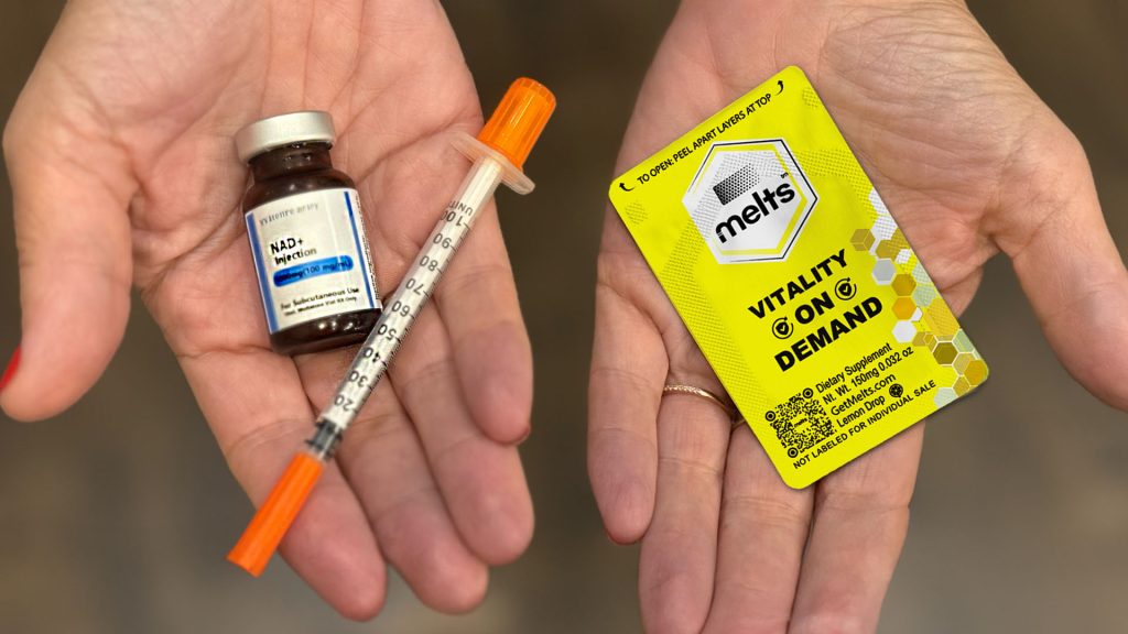 Melts NAD+ versus injections: convenience