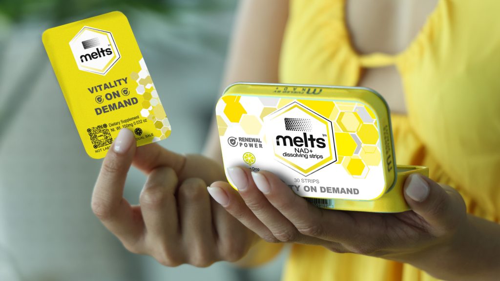 Melts NAD+ vitality support for a better life.
